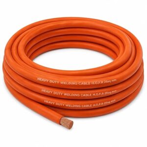Welding Cable 35 Sq.mm (10 Metre Roll) Flame Heat & Oil Resistant Flexible Copper Welding Cable Workshop & Fabrication Use