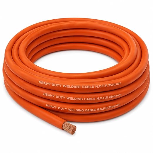 Welding Cable 35 Sq.mm (10 Metre Roll) Flame Heat & Oil Resistant Flexible Copper Welding Cable Workshop & Fabrication Use